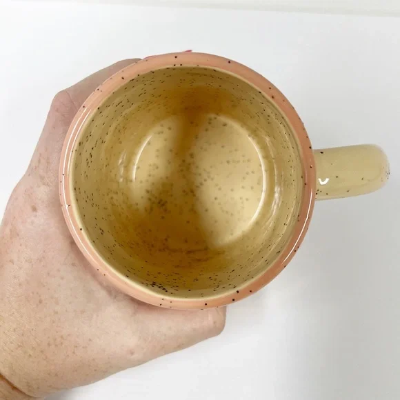 Anthropologie Cathy Terepocki Ceramic Mug Peach - Picture 2 of 5